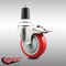 Service Caster 4 Inch 316SS Red Poly Swivel 1-1/2 Inch Expanding Stem Caster Lock Brake SCC SCC-SS316TTLEX20S414-PPUB-RED-112 - alternate 2